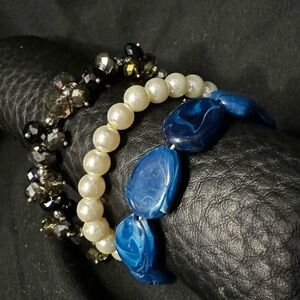 Set of 3 bracelets! Wear together or separately in any combination.